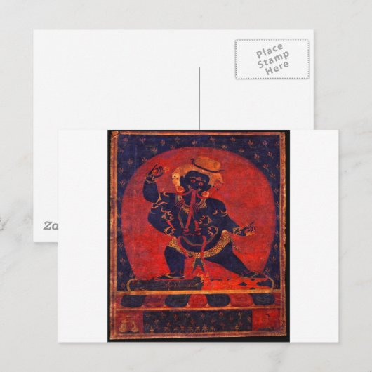 Mahakala、12世紀 ポストカード (正面/裏面)