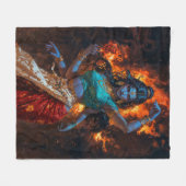 Mahakali – The Living Fire フリースブランケット (正面(横))