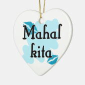 Mahal Kita -フィリピン人I愛 セラミックオーナメント (左)