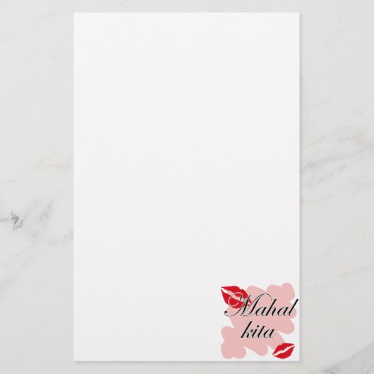 Mahal Kita -フィリピン人I愛 便箋 (正面)