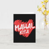 Mahal Kita - I Love You In Filino - Filino  カード (黄色い花)