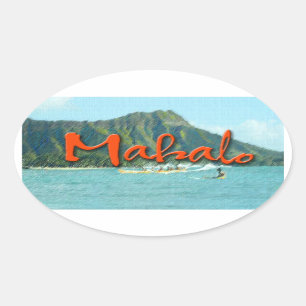 Mahaloのダイヤモンドの頭部 楕円形シール