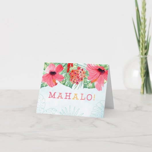 mahaloの挨拶状、mahaloの文房具 サンキューカード (正面)