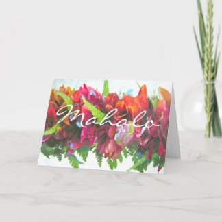 Mahalo Hakuのレイ サンキューカード