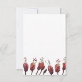 Mahalo Uhiuhi Blossom Rare Native Hawaiian Elegant サンキューカード (裏面)