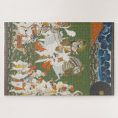 Maharana Bhim Singh in Procession Indian Art ジグソーパズル (横)