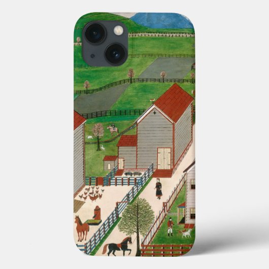 Mahatangoの谷の農場、19世紀後半 Case-Mate iPhoneケース (裏面)