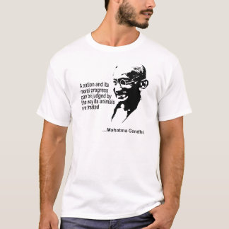 Mahatma Gandhiの動物権 Tシャツ
