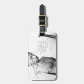 Mahatma Gandhiの引用文、少数の1つ、真実 ラゲッジタグ (正面縦)