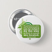 Mahatma Gandhiの引用文 缶バッジ (正面&裏面)