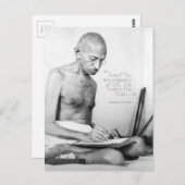 Mahatma Gandhi引用文、Minority of One、Truth ポストカード (正面/裏面)