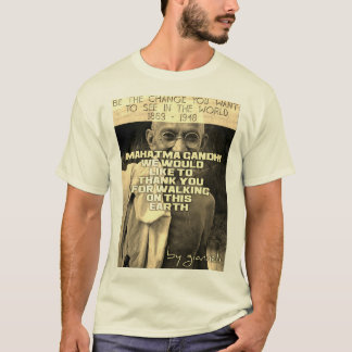 Mahatma Gandhi 1869年- 1948年 Tシャツ