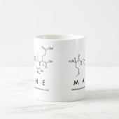 Maheペプチド名mug コーヒーマグカップ (中央)