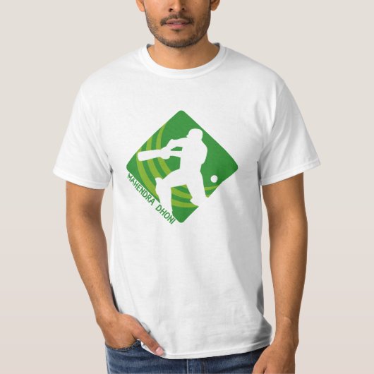 Mahendra DhoniのコオロギのTシャツ Tシャツ (正面)