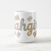 Mahgirl Embroidery Style Mahjong コーヒーマグカップ (中央)