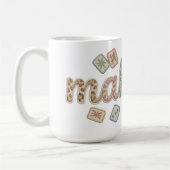 Mahgirl Embroidery Style Mahjong コーヒーマグカップ (左)