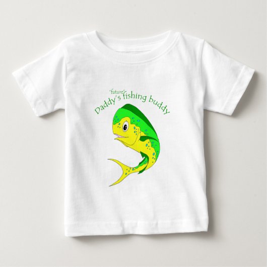 Mahiの未来の魚釣りの相棒 ベビーTシャツ (正面)