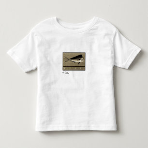 Mahi-Mahiの子供のヴィンテージの黒く及び白い服装 トドラーTシャツ