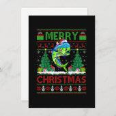 Mahi Mahi Fish Lover Xmas Tree Santa Mahi Mahi Chr 招待状 (正面/裏面)