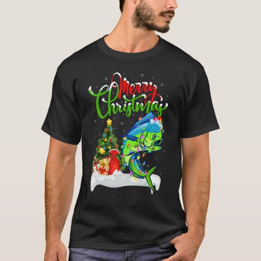 Mahi Mahi Fish   Xmas Decorations Mahi Mahi Christ Tシャツ (正面)
