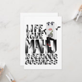 Mahj Is Sreive Business(マハジは真剣なビジネスです) カード (正面/裏面インサイチュ)