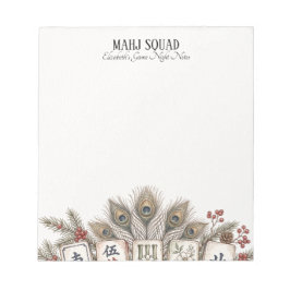 Mahj Squad ゲームの夜のメモ クリスマスギフト ノートパッド