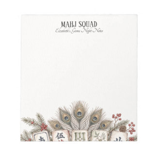 Mahj Squad ゲームの夜のメモ クリスマスギフト ノートパッド