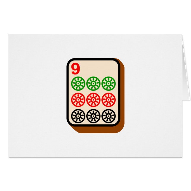 Mahjongのタイル (正面横)