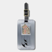 Mahjongのタイル ラゲッジタグ (正面縦)