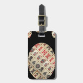 Mahjongのタイル ラゲッジタグ (正面縦)