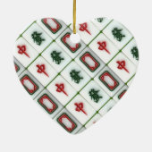 Mahjongのドラゴン セラミックオーナメント (裏面)