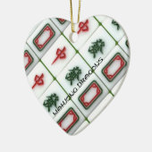 Mahjongのドラゴン セラミックオーナメント (左)