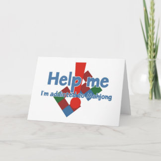 Mahjongの常習者からの挨拶 カード