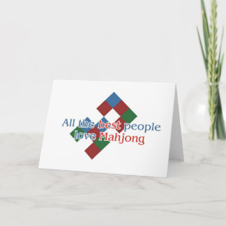 Mahjongの恋人の挨拶 カード