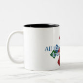 Mahjongの恋人2の調子のマグ ツートーンマグカップ (左)