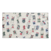 MahJongゲームタイルシンボルデザイン 枕カバー (裏面-左)