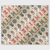 Mahjongパターン ラッピングペーパー (フラット)