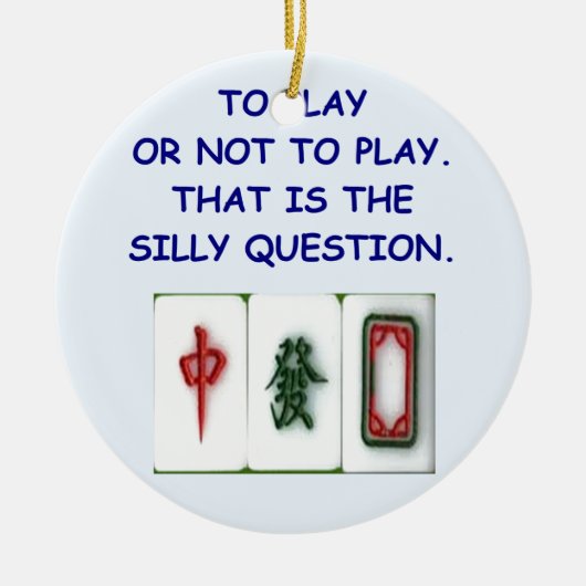 mahjong セラミックオーナメント (正面)