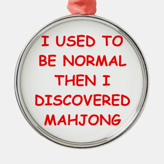 mahjong メタルオーナメント (正面)