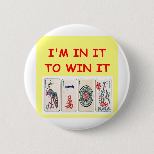 mahjong 缶バッジ (正面)