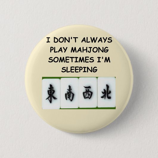 mahjong 缶バッジ (正面)