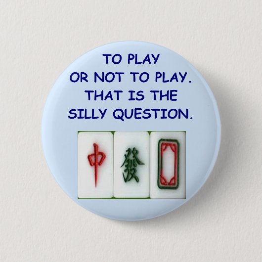 mahjong 缶バッジ (正面)