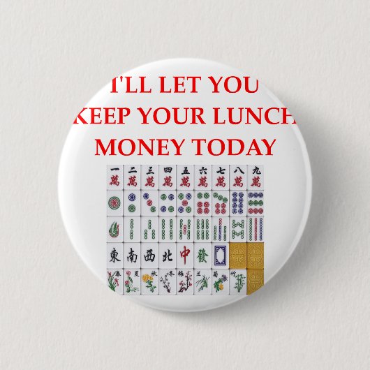 mahjong 缶バッジ (正面)