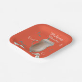 Mahjong and Coffee Party Paper Plate ペーパープレート (傾斜あり)