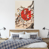 Mahjong Birds Game キャンバスプリント (インサイチュ (寝室))