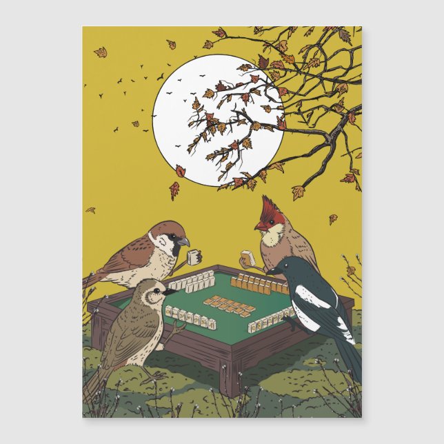 Mahjong birds playing Game  (正面)