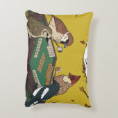 Mahjong birds playing Game  アクセントクッション (裏面(縦))