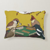 Mahjong birds playing Game  アクセントクッション (裏面)