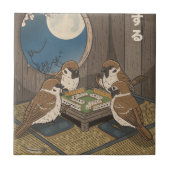 Mahjong birds playing Game  タイル (正面)