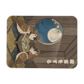 Mahjong birds playing Game  マグネット (横)